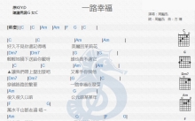 周艳泓《一路幸福》吉他谱_D调吉他弹唱谱_和弦谱