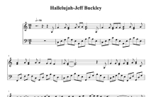 Jeff Buckley《Hallelujah》钢琴谱