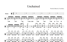 Van Halen《Unchained》鼓谱_架子鼓谱