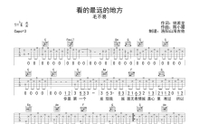 毛不易《看的最远的地方》吉他谱_C调吉他弹唱谱