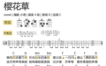 Sweet《樱花草》_尤克里里谱