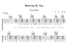 Bruno Mars《nothing on you》吉他谱_吉他弹唱谱