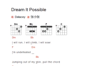 Delacey《Dream It Possible》吉他谱_F调吉他弹唱谱_和弦谱