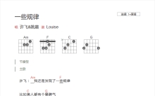 许飞/姚晨《一些规律》吉他谱_吉他弹唱谱_和弦谱