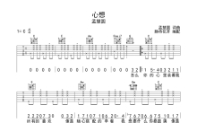 孟慧圆《心想》吉他谱_C调吉他弹唱谱