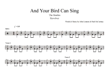 Beatles《And Your Bird Can Sing》鼓谱_架子鼓谱