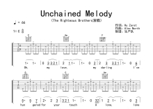 The Righteous Brothers《Unchained Melody》吉他谱_C调吉他弹唱谱