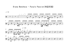 Diana Boncheva《Purple Passion》鼓谱_架子鼓谱_纯音乐版