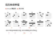 A-Lin《现在我很幸福》吉他谱_C调吉他弹唱谱_和弦谱