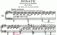 贝多芬《月光曲》（Op.27 No.2）钢琴谱