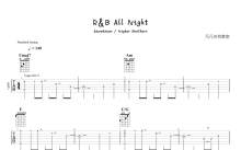 KnowKnow《R&B All Night》吉他谱_C调吉他弹唱谱_原版