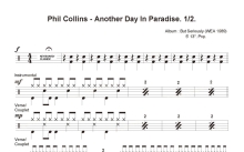 Phil Collins《Another Day in Paradise》鼓谱_架子鼓谱