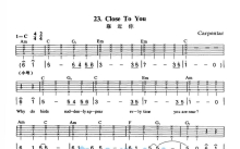 Carpenters《Close To You》吉他谱_C调吉他弹唱谱