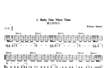 布兰妮《Baby One More Time》吉他谱_C调吉他弹唱谱