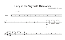 Beatles《Lucy in the Sky with Diamonds》鼓谱_架子鼓谱