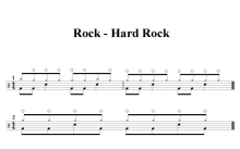 风格练习《Rock - Hard Rock》鼓谱_架子鼓谱