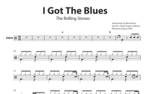 Rolling Stones《I Got The Blues》鼓谱_架子鼓谱