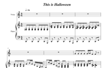 圣诞夜惊魂OST《This Is Halloween》钢琴谱