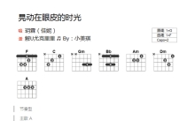 佳妮《晃动在眼皮的时光》吉他谱_F调吉他弹唱谱_和弦谱