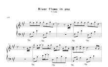 《River flows in you》钢琴谱