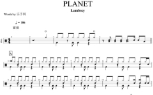 Lambsey《PLANET》鼓谱_架子鼓谱