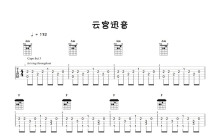 电视剧《西游记》序曲《云宫迅音》吉他谱_C调吉他独奏谱