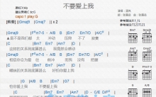 温岚《不要爱上我》吉他谱_G调吉他弹唱谱_和弦谱