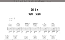 陶喆《olia》吉他谱_A调吉他弹唱谱