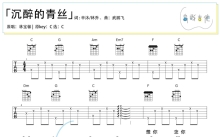 林宝馨《沉醉的青丝》吉他谱_C调吉他弹唱谱