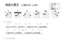 赞美之泉《荣耀大君王》吉他谱_C调吉他弹唱谱_和弦谱