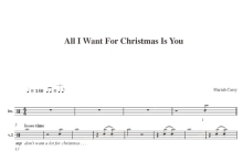 Mariah Carey《all i want for christmas is you》鼓谱_架子鼓谱