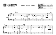 ZAYN 、Sia《Dusk Till Dawn》钢琴谱