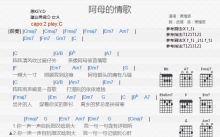 萧煌奇《阿母的情歌》吉他谱_C调吉他弹唱谱_和弦谱