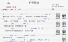 容祖儿《明天爱谁》吉他谱_C调吉他弹唱谱_和弦谱