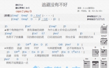 A-Lin《逃避没有不好》吉他谱_G调吉他弹唱谱_和弦谱