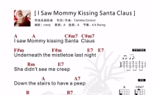 《I Saw Mommy Kissing Santa Claus》_尤克里里谱