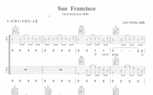 Cascada《San Francisico》吉他谱_G调吉他弹唱谱_双吉他版