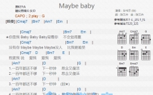 毕书尽《Maybe Baby》吉他谱_G调吉他弹唱谱_和弦谱