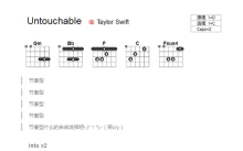 Taylor Swift《Untouchable》吉他谱_C调吉他弹唱谱_和弦谱