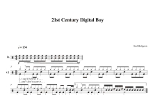 Bad Religeon《21st Century Digital Boy》鼓谱_架子鼓谱