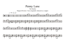 Beatles《Penny Lane》鼓谱_架子鼓谱