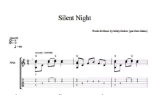 圣诞歌曲《Silent night》吉他谱_吉他独奏谱