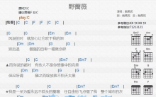 戴佩妮《野蔷薇》吉他谱_C调吉他弹唱谱_和弦谱