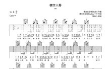 en《情字入骨》吉他谱_C调吉他弹唱谱