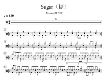 Maeoon《Sugar》鼓谱_架子鼓谱