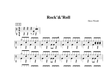 五级考级曲目《Dave Weckl - rock'n'roll》鼓谱_架子鼓谱