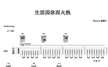 新裤子乐队《生活因你而火热》吉他谱_C调吉他弹唱谱