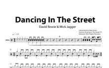 David Bowie&Mick Jagger《Dancing In The Street》鼓谱_架子鼓谱