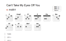 那英,张碧晨,陈冰,刘明湘,李嘉格《Can't Take My Eyes Off You》吉他谱_C调吉他弹唱谱_和弦谱