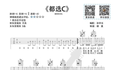 缝纫机乐队《都选C》吉他谱_吉他弹唱谱